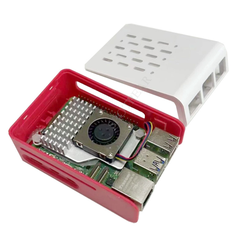 Raspberry Pi 5 Red-White cooli - Pi 5 Case review and price